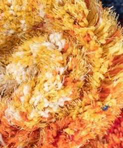 Well Woven Kynlee Modern Abstract Yellow/Gold Shag Rug