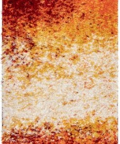 Well Woven Kynlee Modern Abstract Yellow/Gold Shag Rug