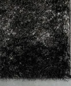 Well Woven Kynlee Modern Abstract Black Shag Rug Geometric