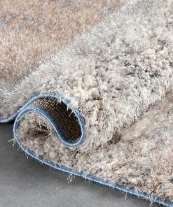 Well Woven Kynlee Modern Abstract Blue Shag Rug