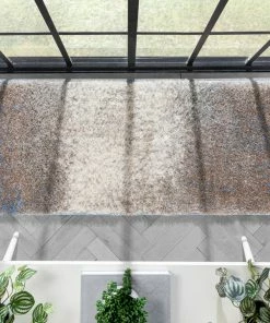 Well Woven Kynlee Modern Abstract Blue Shag Rug