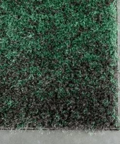 Well Woven Geometric Kynlee Modern Abstract Green Shag Rug