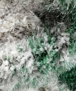 Well Woven Geometric Kynlee Modern Abstract Green Shag Rug