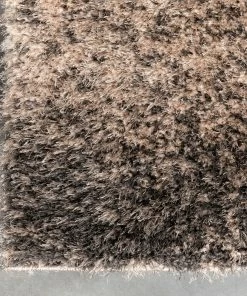 Well Woven Geometric Kynlee Modern Abstract Grey Shag Rug