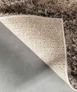 Well Woven Geometric Kynlee Modern Abstract Grey Shag Rug