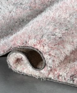 Well Woven Kynlee Modern Abstract Blush Shag Rug