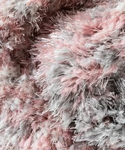 Well Woven Kynlee Modern Abstract Blush Shag Rug