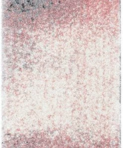 Well Woven Kynlee Modern Abstract Blush Shag Rug