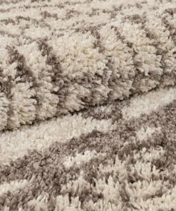 Well Woven Lyle Natural Tribal Moroccan Trellis Shag Rug Global