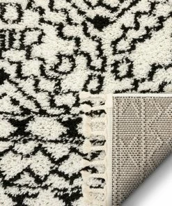 Well Woven Mirela Moroccan Diamond Shag White Rug Global