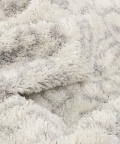 Well Woven Mirela Moroccan Diamond Shag Grey Rug