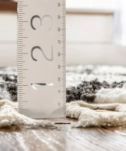 Well Woven Besa Moroccan Tribal Shag White Rug Global