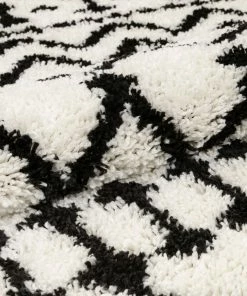 Well Woven Besa Moroccan Tribal Shag White Rug Global