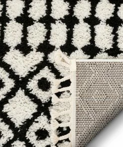 Well Woven Besa Moroccan Tribal Shag White Rug Global