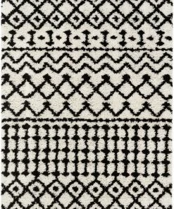 Well Woven Besa Moroccan Tribal Shag White Rug Global