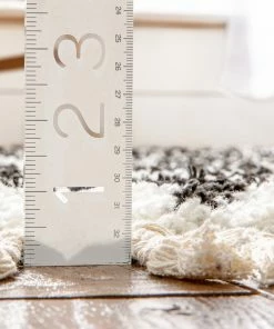 Well Woven Global Agata Moroccan Geometric Shag Black Rug