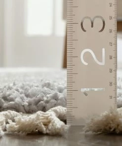 Well Woven Global Agata Moroccan Geometric Shag Grey Rug