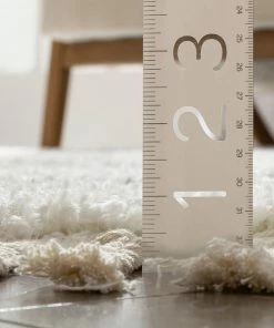 Well Woven Celosia Moroccan Trellis Shag White Rug