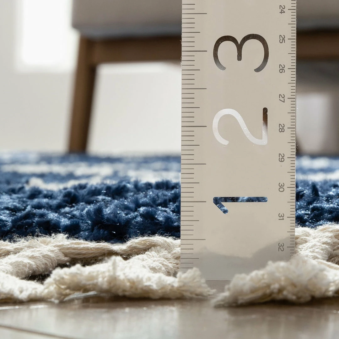 Well Woven Celosia Moroccan Trellis Shag Blue Rug 12 Well Woven Celosia Moroccan Trellis Shag Blue Rug