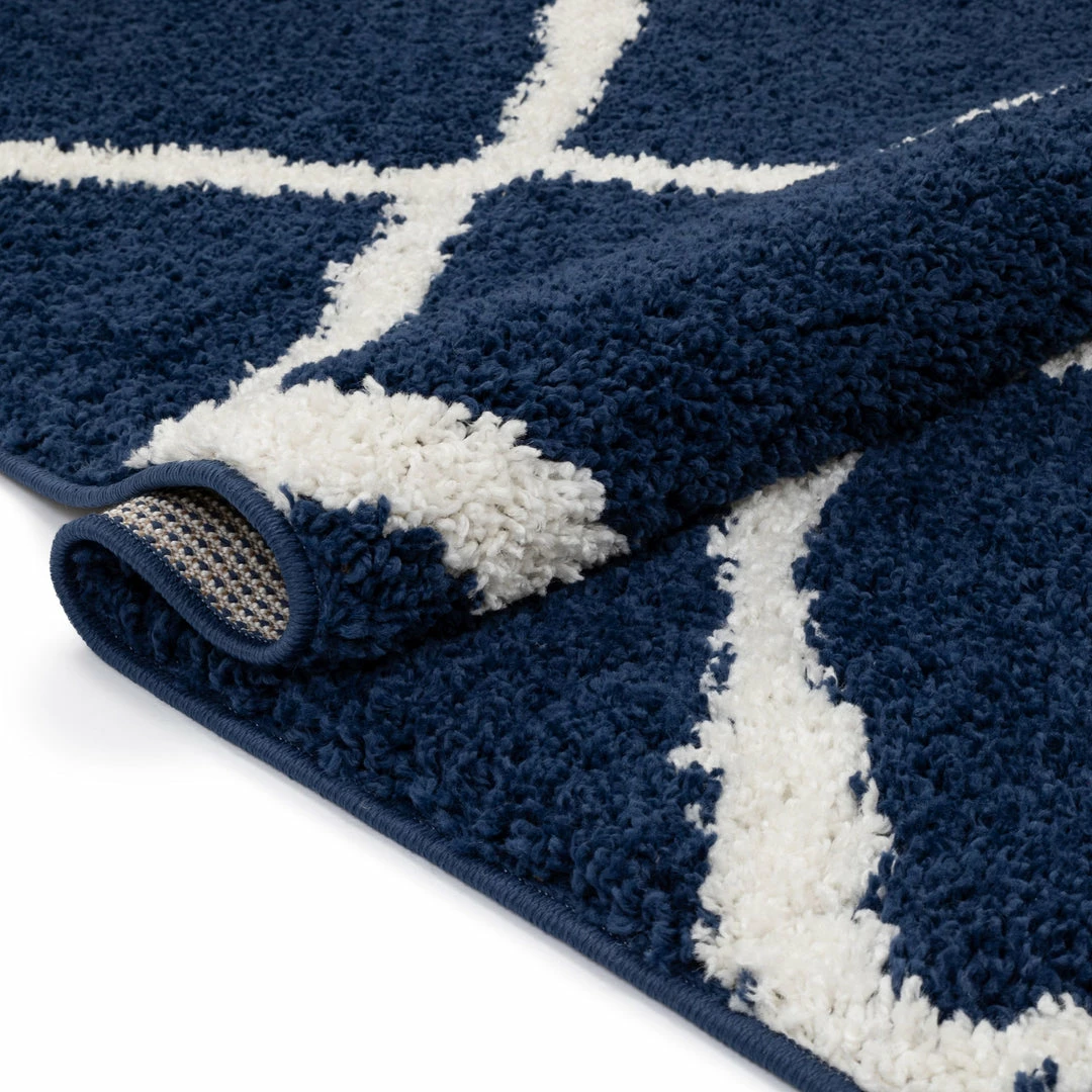 Well Woven Celosia Moroccan Trellis Shag Blue Rug 6 Well Woven Celosia Moroccan Trellis Shag Blue Rug