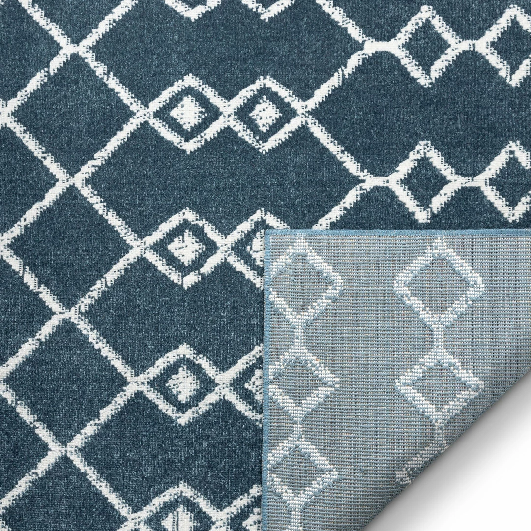 Well Woven Tiller Moroccan Tribal Blue Rug 4 Well Woven Tiller Moroccan Tribal Blue Rug