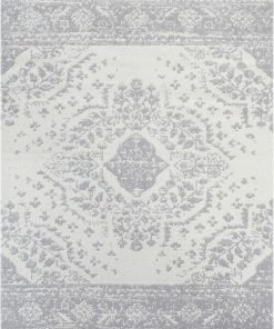 Well Woven Global Pax Vintage Medallion Ivory Rug 5'3" X 7'3"