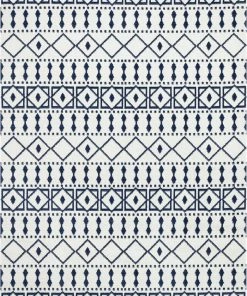 Well Woven Oliver Contemporary Tribal Ivory Rug 5'3" X 7'3" Global