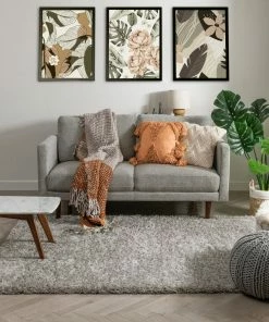 Well Woven Olympic Silver Modern Shag Rug