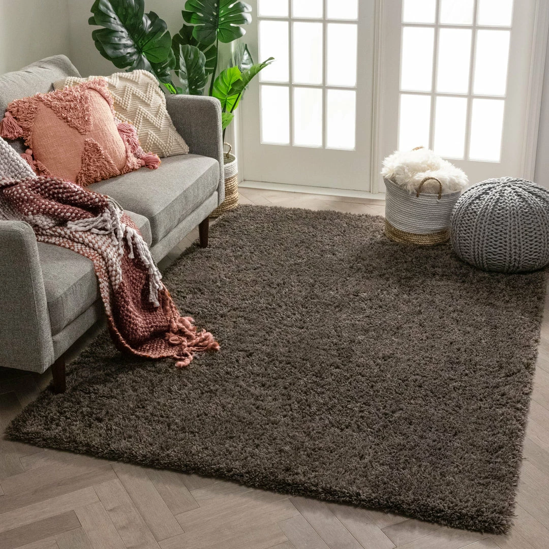 Well Woven Olympic Super Soft Peppercorn Grey Modern Shag Rug 2 Well Woven Olympic Super Soft Peppercorn Grey Modern Shag Rug