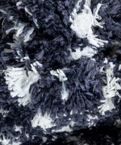 Well Woven Evora Moroccan Diamond Pattern Blue Thick & Soft Shag Rug Global