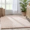 Well Woven Evora Moroccan Diamond Pattern Blush Thick & Soft Shag Rug
