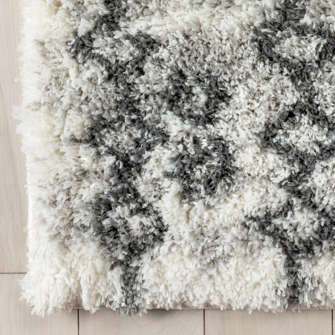 Well Woven Braga Tribal Geometric Pattern Ivory Thick & Soft Shag Rug Global 7 Well Woven Braga Tribal Geometric Pattern Ivory Thick & Soft Shag Rug Global