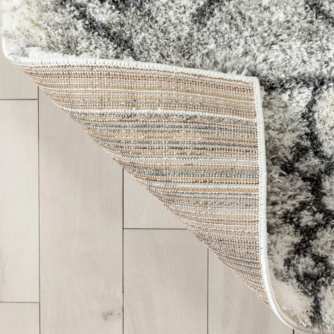 Well Woven Braga Tribal Geometric Pattern Ivory Thick & Soft Shag Rug Global 6 Well Woven Braga Tribal Geometric Pattern Ivory Thick & Soft Shag Rug Global