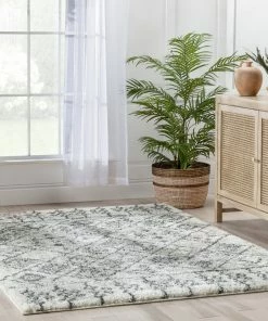 Well Woven Braga Tribal Geometric Pattern Ivory Thick & Soft Shag Rug Global 15 Well Woven Braga Tribal Geometric Pattern Ivory Thick & Soft Shag Rug Global