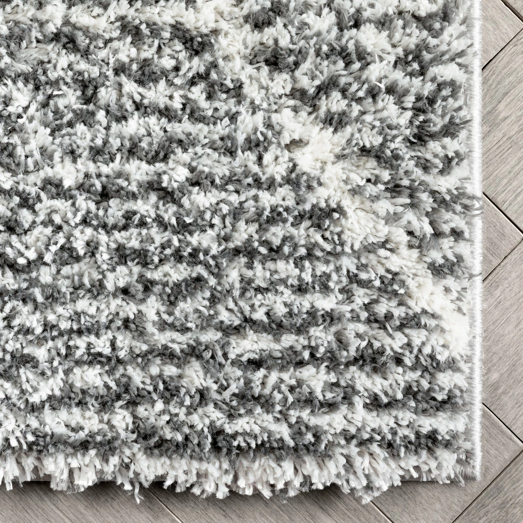 Well Woven Aviero Moroccan Lattice Trellis Grey Thick & Soft Shag Rug 7 Well Woven Aviero Moroccan Lattice Trellis Grey Thick & Soft Shag Rug