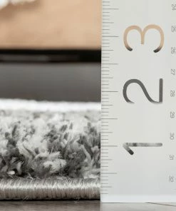 Well Woven Aviero Moroccan Lattice Trellis Grey Thick & Soft Shag Rug 12 Well Woven Aviero Moroccan Lattice Trellis Grey Thick & Soft Shag Rug