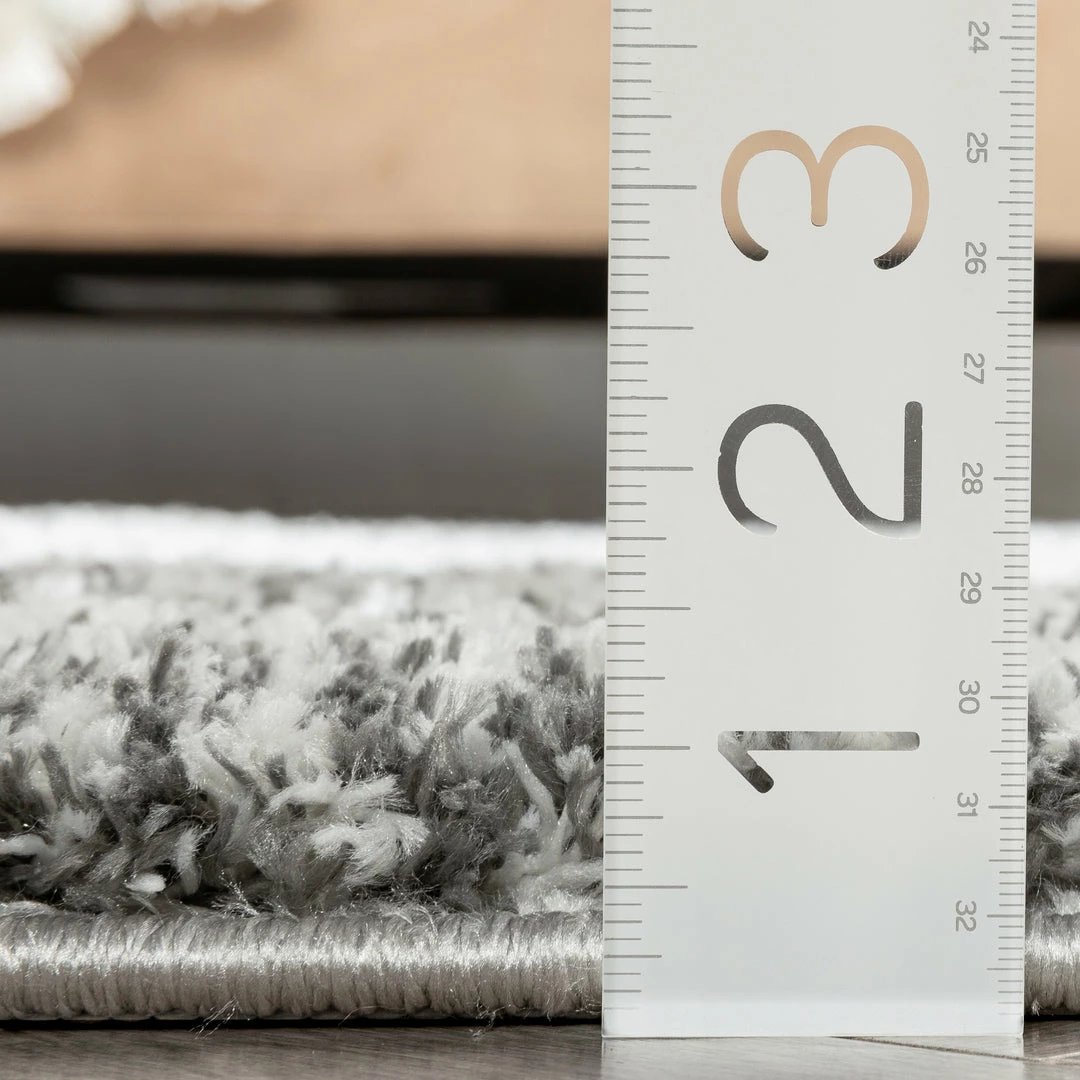 Well Woven Aviero Moroccan Lattice Trellis Grey Thick & Soft Shag Rug 4 Well Woven Aviero Moroccan Lattice Trellis Grey Thick & Soft Shag Rug