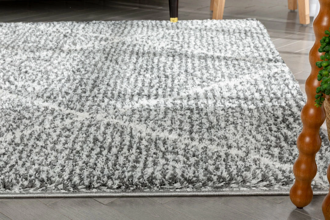 Well Woven Aviero Moroccan Lattice Trellis Grey Thick & Soft Shag Rug 9 Well Woven Aviero Moroccan Lattice Trellis Grey Thick & Soft Shag Rug