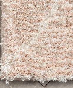 Well Woven Global Aviero Moroccan Lattice Trellis Blush Thick & Soft Shag Rug