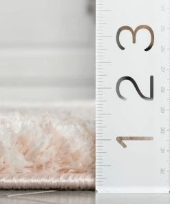 Well Woven Global Aviero Moroccan Lattice Trellis Blush Thick & Soft Shag Rug