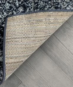 Well Woven Tribal Sintra Mid-Century Modern Geometric Pattern Blue Thick & Soft Shag Rug