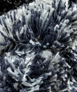 Well Woven Tribal Sintra Mid-Century Modern Geometric Pattern Blue Thick & Soft Shag Rug