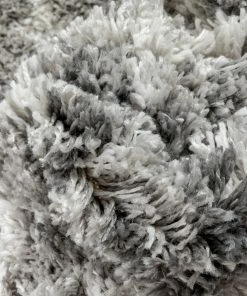 Well Woven Sintra Mid-Century Modern Geometric Pattern Grey Thick & Soft Shag Rug Tribal