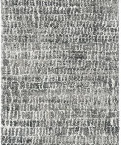 Well Woven Sintra Mid-Century Modern Geometric Pattern Grey Thick & Soft Shag Rug Tribal