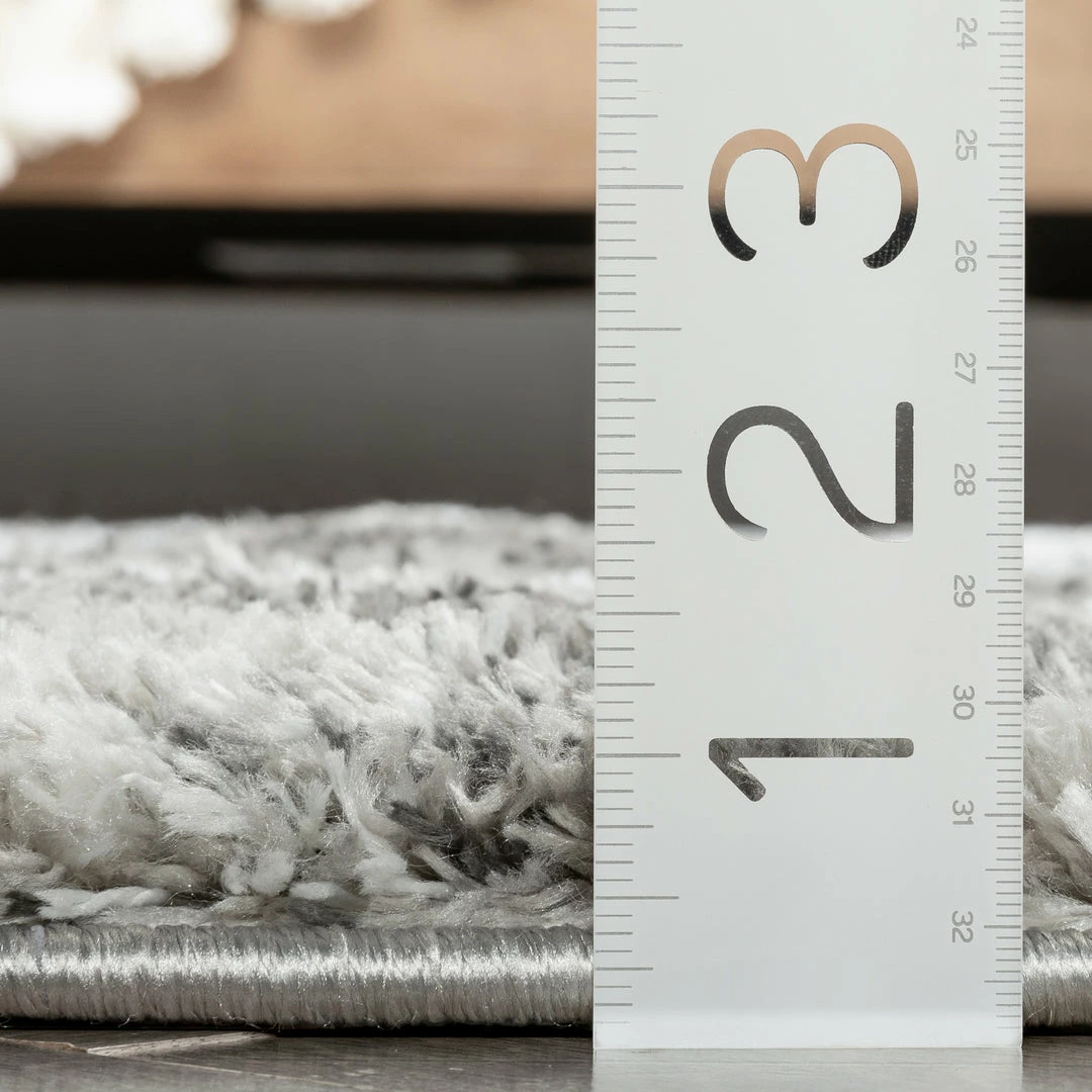 Well Woven Tribal Tavira Modern Geometric Pattern Grey Thick & Soft Shag Rug 5 Well Woven Tribal Tavira Modern Geometric Pattern Grey Thick & Soft Shag Rug