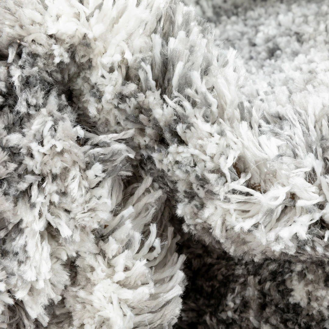 Well Woven Tribal Tavira Modern Geometric Pattern Grey Thick & Soft Shag Rug 3 Well Woven Tribal Tavira Modern Geometric Pattern Grey Thick & Soft Shag Rug