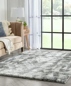 Well Woven Tribal Tavira Modern Geometric Pattern Grey Thick & Soft Shag Rug 16 Well Woven Tribal Tavira Modern Geometric Pattern Grey Thick & Soft Shag Rug