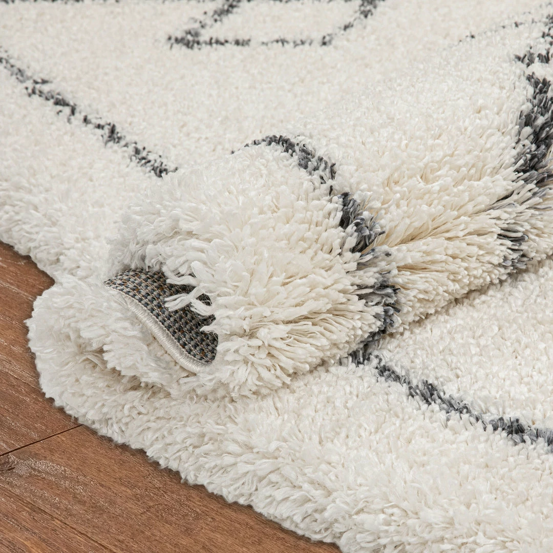 Well Woven Verdant Tribal Diamond Pattern Ivory Super Soft And Thick Shag Rug 6 Well Woven Verdant Tribal Diamond Pattern Ivory Super Soft And Thick Shag Rug