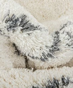 Well Woven Verdant Tribal Diamond Pattern Ivory Super Soft And Thick Shag Rug 12 Well Woven Verdant Tribal Diamond Pattern Ivory Super Soft And Thick Shag Rug