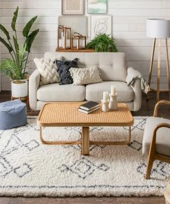 Well Woven Verdant Tribal Diamond Pattern Ivory Super Soft And Thick Shag Rug 10 Well Woven Verdant Tribal Diamond Pattern Ivory Super Soft And Thick Shag Rug